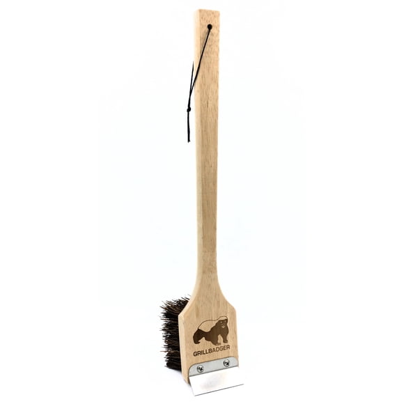Cepillo de limpieza para parrillas Grillbadger, totalmente natural, sin cerdas metálicas