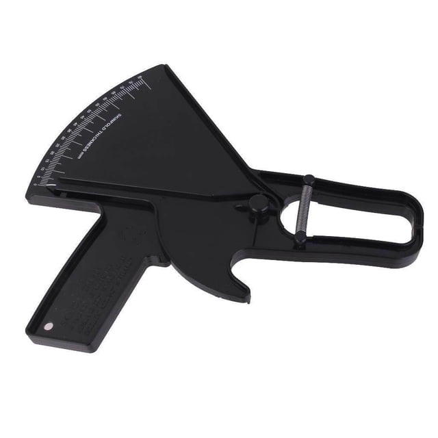 tredstone Loss Guide Skinfold Calipers Analyzer Slim Fitness Measurement Black