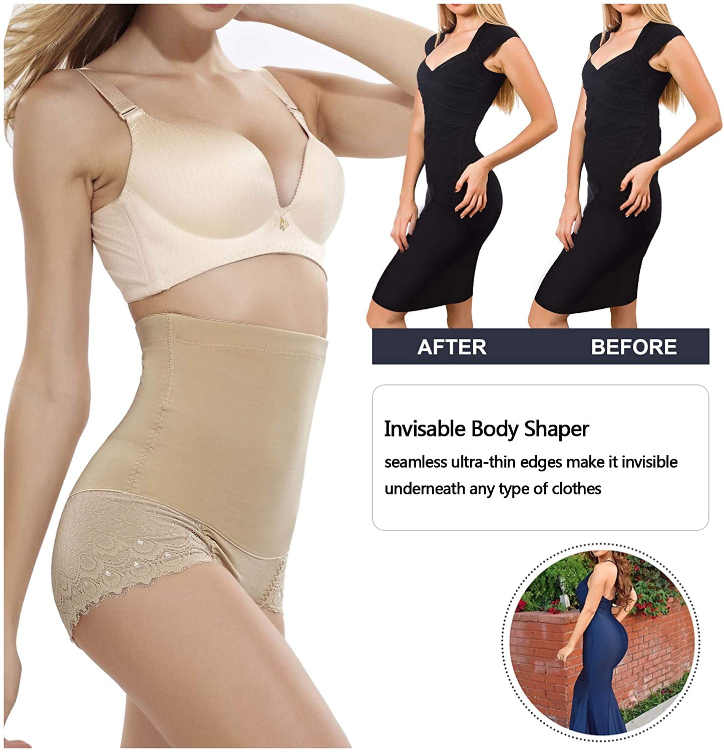 High Waist Tummy Trainer Tummy Tucker Body Shaper With Belly Control And  Hip Butt Lifter Womens Slimming Sheath Panty Shapewear From Dao04, $8.68