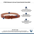 thumbnail image 4 of CTM  Arrow Frame Buckle Dress Belt (Women), 4 of 4