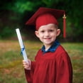 QHFBli Kindergarten Graduation Cap with 2024 2025 Tassel Adjustable Preschool Kids for Boys or