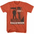 thumbnail image 1 of Halloween Scary Horror Slasher Movie Stairs 2 Antique Adult T-Shirt Tee, 1 of 1