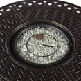 thumbnail image 6 of Aluminum 34-in Round Patio Fire Table Set with Swivel Rocking Chairs, 6 of 8