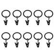 thumbnail image 3 of fastboy 10pcs Curtain Rings with Clips Metal Decorative Rustproof Drapery Window Curtain Hanging Ring, 3 of 9