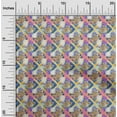 thumbnail image 2 of oneOone Velvet Yellow Fabric Tropical Fabric For Sewing Printed Craft Fabric By The Yard 58 Inch Wide, 2 of 5