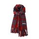 thumbnail image 4 of Bufanda de invierno cálida para mujer, chal de felpa a cuadros azul, rojo y negro, prenda de punto para el cuello ideal para climas fríos, bufandas de invierno para mujer, manta grande con flecos, su, 4 of 4