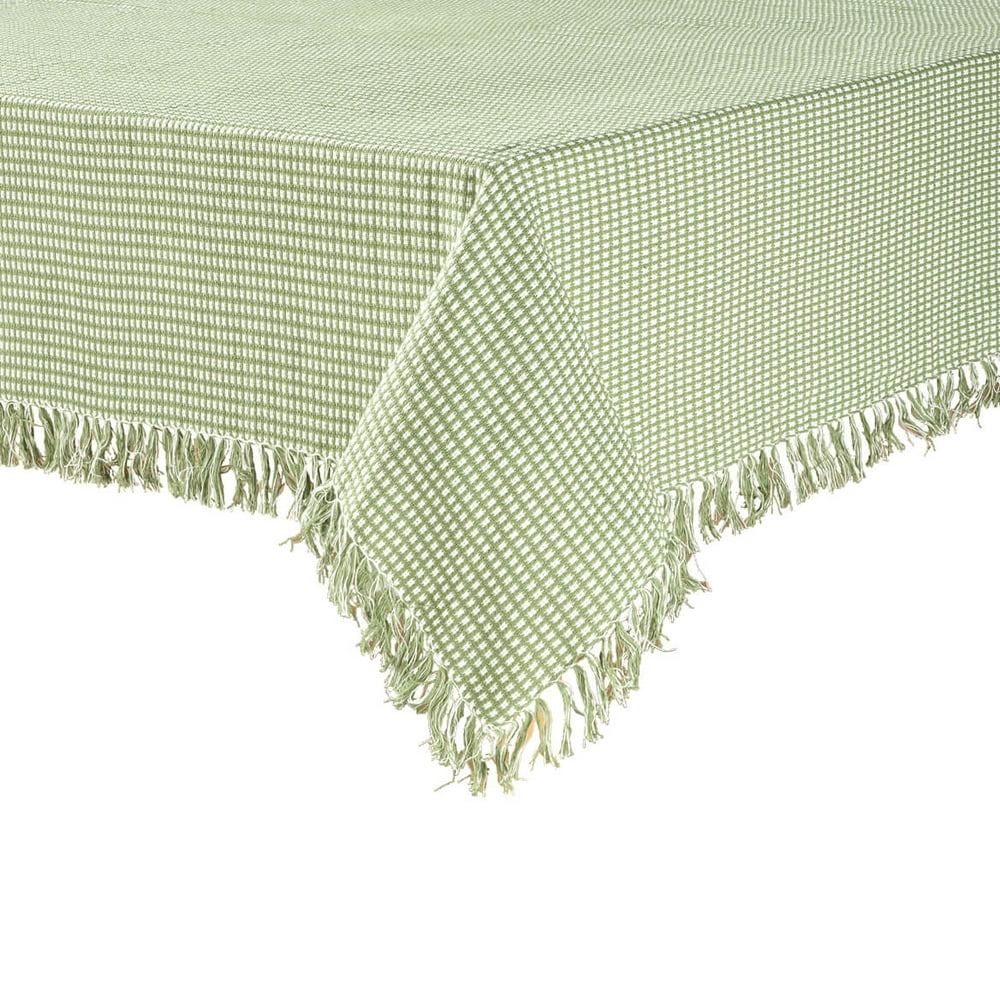Homespun Woven Tablecloth52" x 70" OblongSage