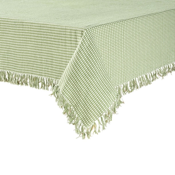 Homespun Woven Tablecloth52" x 70" OblongSage