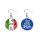 thumbnail image 1 of Sketch de la bandera de México cocina ronda cactus Cuelgue la joyería del pendiente del hielo del invierno de la gota Unbranded M, 1 of 3