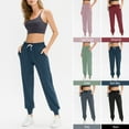 thumbnail image 4 of Pantalons de Jogging pour Femmes avec Poches Taille Élastique à Cordon Décontracté Sport Course, 4 of 8