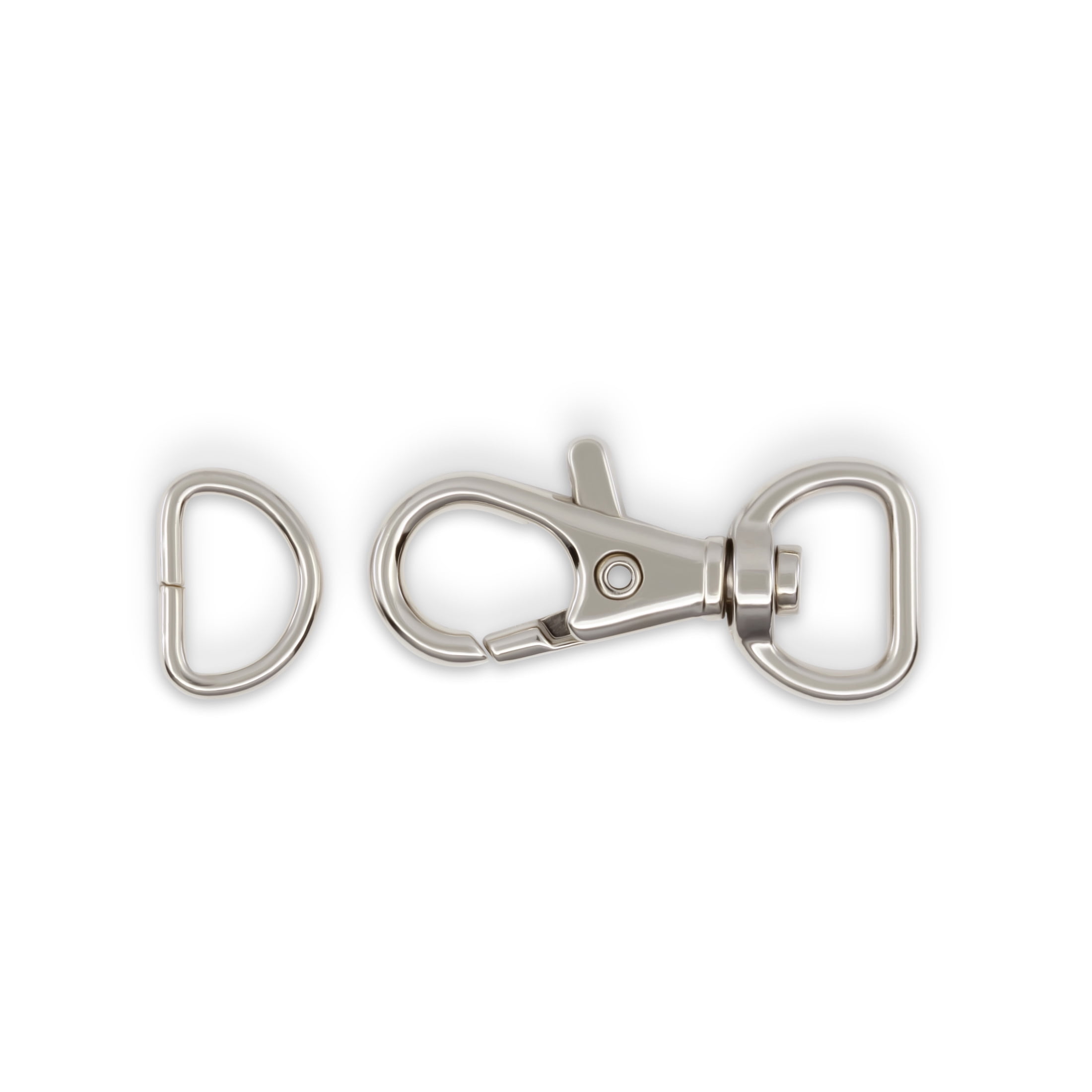 Dritz 1/2" Swivel Hooks & D-Rings, 12 Sets, Nickel