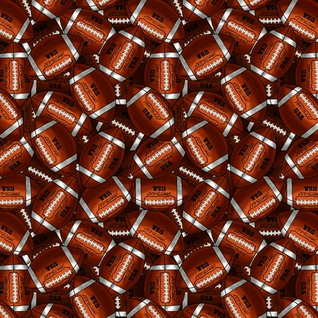 Nfl Football Fabric - David Textiles Packed Footballs 44