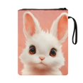 thumbnail image 2 of HELLHERO Polyester Notebook Wraps Book Lovers Gifts Cute Rabbit Book Cover Sleeve Retro Journals Planners Books Gift Bag Cute Rabbit, 2 of 8