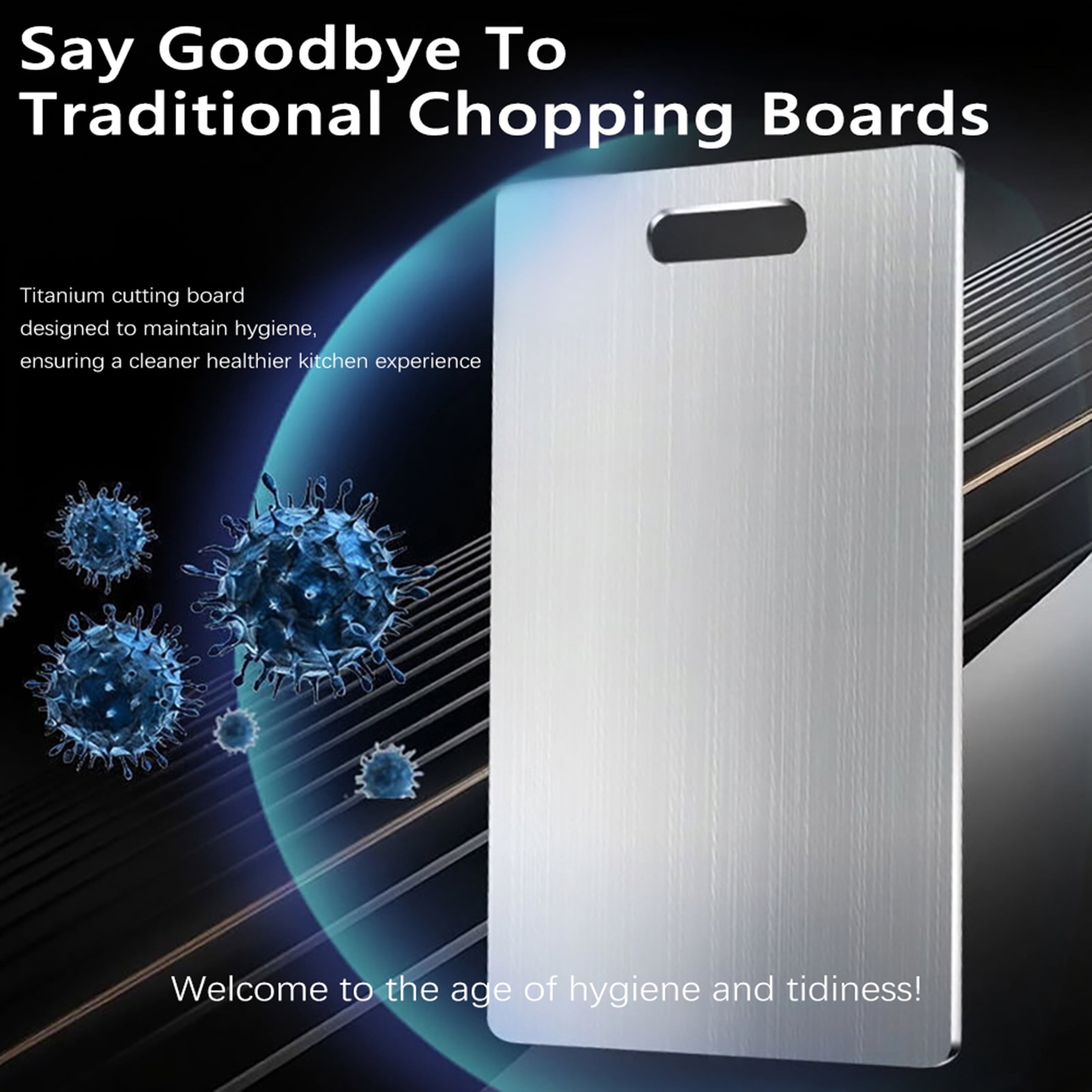 Titanium Cutting Board-3 pack Titanium Cutting Boards for Kitchen/Double Sided Titanium Cutting Mat(S+M+L)