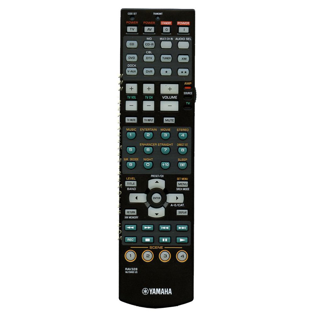 YAMAHA RAV328 (p/n WJ194600) Audio/Video Receiver Remote Control