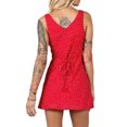 thumbnail image 3 of Biekopu Women's Summer Short Sling Dress Sleeveless Deep V Neck Mini Skinny Floral Dress,Casual Street Wear,S/M/L, 3 of 8