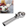 thumbnail image 4 of Ice Cream Scoop Trigger, Ice Cream Baller Stainless Steel Ergonomic Handle Thickened Rustproof Harmless Save Effort  For Home For Fruit For Kitchen ANGGREK Stainless Steel Ice Cream Scoop, 4 of 8