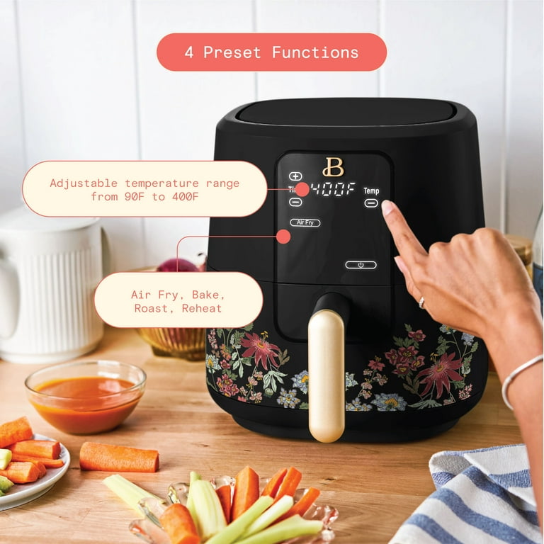 Beautiful 3 Qt Air Fryer with TurboCrisp Technology, Wildflower by