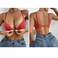 thumbnail image 6 of Bosfbaoi Luxury Ribbed Cotton Wireless Bralette, Thin Cup Adjustable Strap Comfort Support Bra, Cozy Stretchable Sleep Lingerie for Ladies, 6 of 7