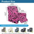 thumbnail image 7 of FKELYI Pink Leopard Love Print Recliner Cover Stretch Fabric Recling Chair Slipcover Soft Anti-Dust Sofa Couch Covers 4 Pcs Furniture Protector for Lazy Boy Chair, 7 of 7