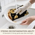 thumbnail image 7 of 4 Pcs Funny Kitchen Towels,Black Yellow Sunflower Pattern Microfiber Dish Towels,Kitchen Tea Towels,Kitchen Towel Set (18" X 26"), 7 of 7