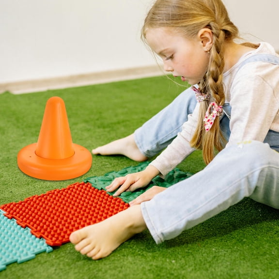 ELAYARD Balance Chair Foroutside T-Stool Orange Plastic 1Set