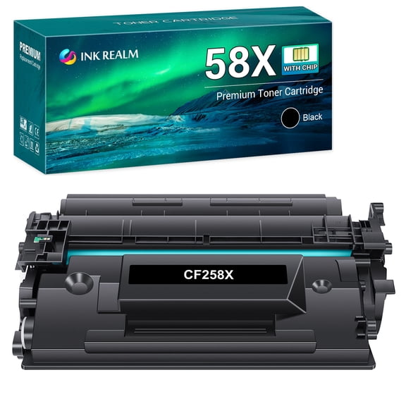 58X CF258X M404dn Toner Cartridge 1-Pack High Yield with Chip Compatible Replacement for HP 58X CF258X 58A CF258A Laserjet Pro M404n M404dn M404dw MFP M428fdw M428fdn M428dw M404 M428 Printer Black