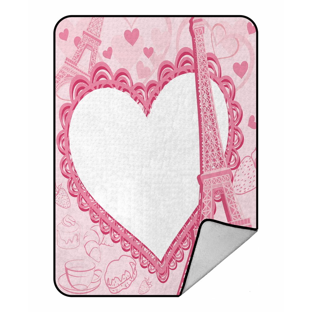 ABPHQTO Valentine'S Day Fleece Blanket Fleece Back Throw Blanket 58x80