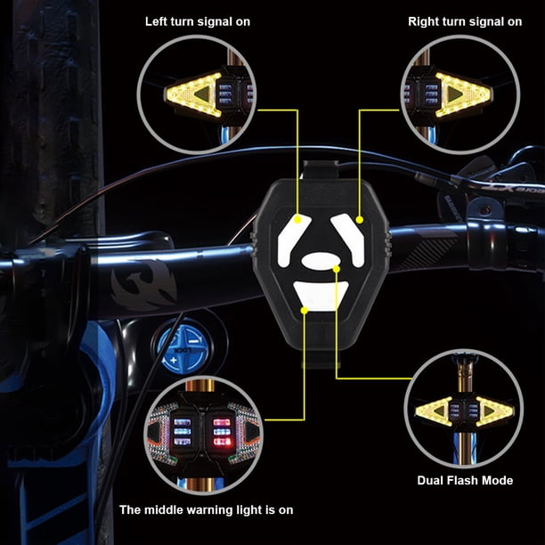 Luz trasera de bicicleta control remoto inalámbrico luz trasera de bicicleta con intermitentes