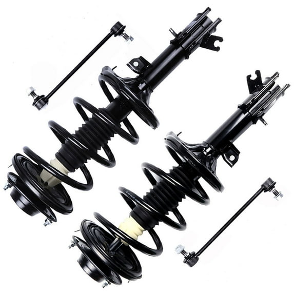 AUTOMUTO Struts & Shocks Quick-Strut Front Strut Spring Assembly Stabilizer Bar Link Fit For 2003-2006 for Hyundai Santa Fe