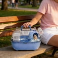 thumbnail image 3 of WEIOUKC Hamster Carrier Transparent Cover Outing Cage,Small Animal Cage,for Rabbits Rodents Transport Short Trip Car Outing Picnic, 3 of 3