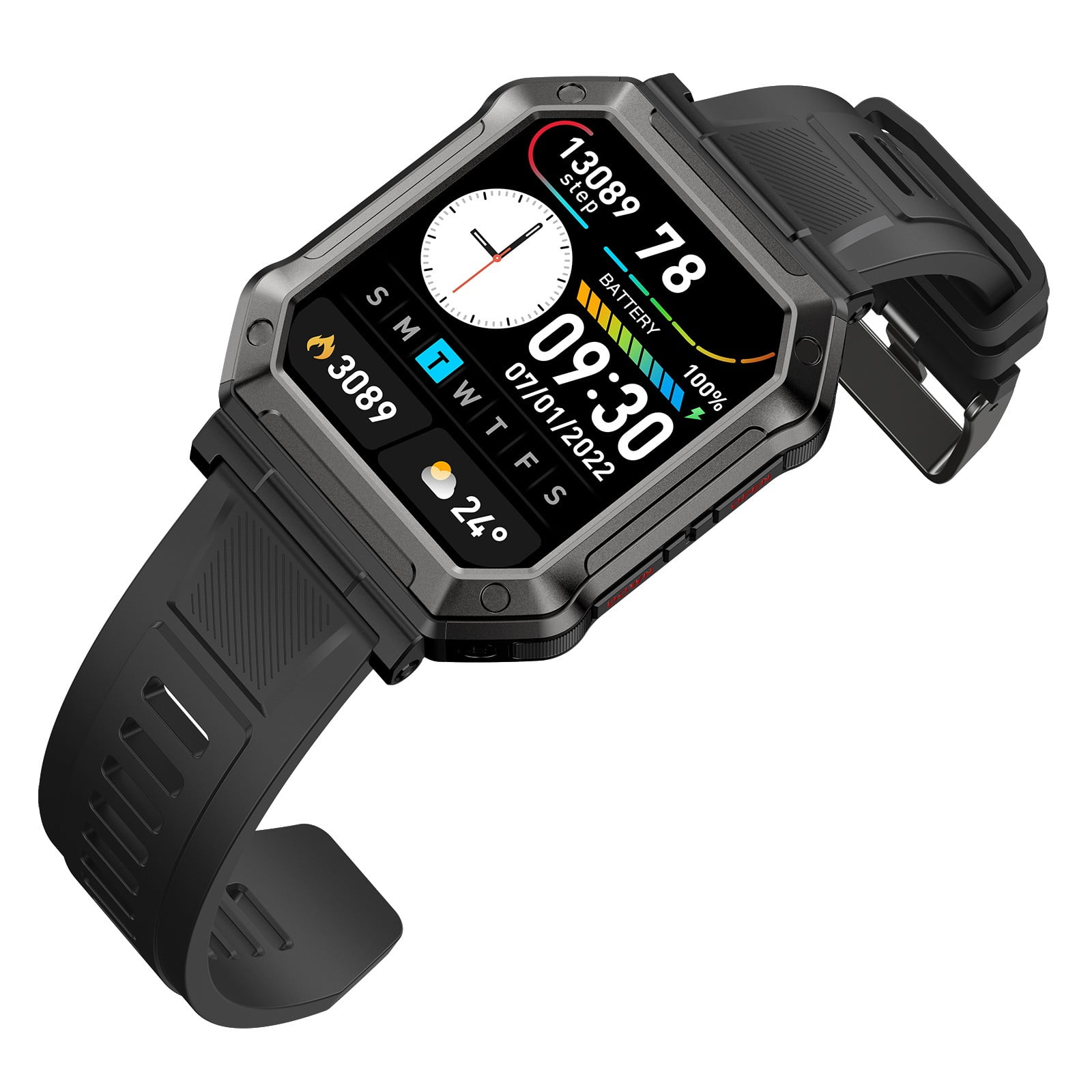 Byujiro Smart Watch 1.91" Screen for Android IOS Phones Smart Fitness Tracker Watch for Women Men