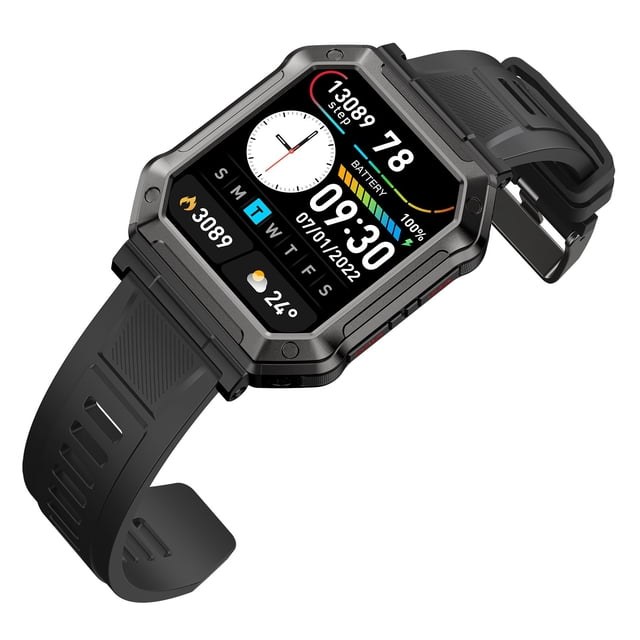 Pisexur - Reloj inteligente electrónico para hombre, con pantalla completa, para iOS, para mujer, hombre y niños. Electrónica, organizador de dispositivos electrónicos.