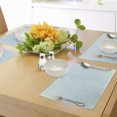 thumbnail image 4 of Ambesonne Retro Place Mats Set of 4, Big Dots Circles Shabby, Standard Size, Pale Blue White, 4 of 6