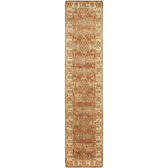 SAFAVIEH Bergama Tarah Oriental Wool Runner Rug, Light Brown/Beige, 2'3" x 12'