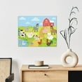 thumbnail image 6 of Naloa Farm Animals 3 Print Canvas Bathroom Wall Art,Bathroom Wall Art Decoration, Canvas Poster Prints,Decorative Paintings for Living Room, Bathroom, Kids Room, 6 of 6