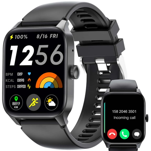 Cyberdyer 2025 NEW Smart Watch - Bluetooth Call, 1.83" HD Touch Screen SmartWatch for Men Women's, 100 Sport Modes,IP68 Waterproof Fitness Tracker Compatible with Android and iPhone