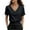 Black, variant on LIZUOJUNFWomens Dressy Casual ShirtsV Neck Collared Button Down Shirt TopsBusiness Casual Summer Tops,S