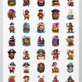 thumbnail image 4 of 35pcs-50pcs Cartoon Pirate Stickers Adventure Skeleton Stickers Nautical PVC Stickers for Laptops Suitcases Notebooks, 4 of 9