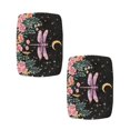 thumbnail image 2 of FOR U DESIGNS Dragonfly Flower Moon Star Pattern Stool Covers Rectangle 2 pcs Anti-Slip Pub Counter Bar Stool Covers Comfortable Vanity Stool Cover Height Bar Stools Slipcovers, 2 of 9