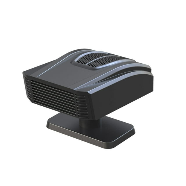 12V Car Heater Mounted Fast Heating Fan 14.5x12.5x8cm, Winter Defogging Defrosting Warming with Adjustable Wind Direction