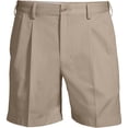 thumbnail image 2 of Lands' End Men's No Iron 6" Comfort Waist Pleated Front Chino Short, 2 of 5