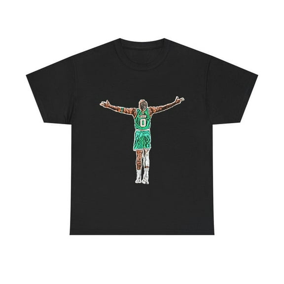 Jayson Tatum Celebration Boston Cotton Tee Shirt | Unisex Heavy Cotton Tee