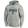 thumbnail image 2 of Men's Gray Seattle Kraken Team Lockup Pullover Hoodie, 2 of 3
