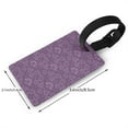 thumbnail image 4 of Daiia Retro Florals Purple Durable Luggage Tags with Secure Strap Travel ID Tags Suitcase ID Tags Bag Identification Tags - Easy Identification for Men and Women, 4 of 8