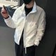 thumbnail image 3 of Abrigos con cremallera en V para hombre, ropa informal bordada de alta calidad, moda 2024, chaquetas de béisbol para hombre, ofertas, nuevas en entrega rápida, frío Y2k, 3 of 5