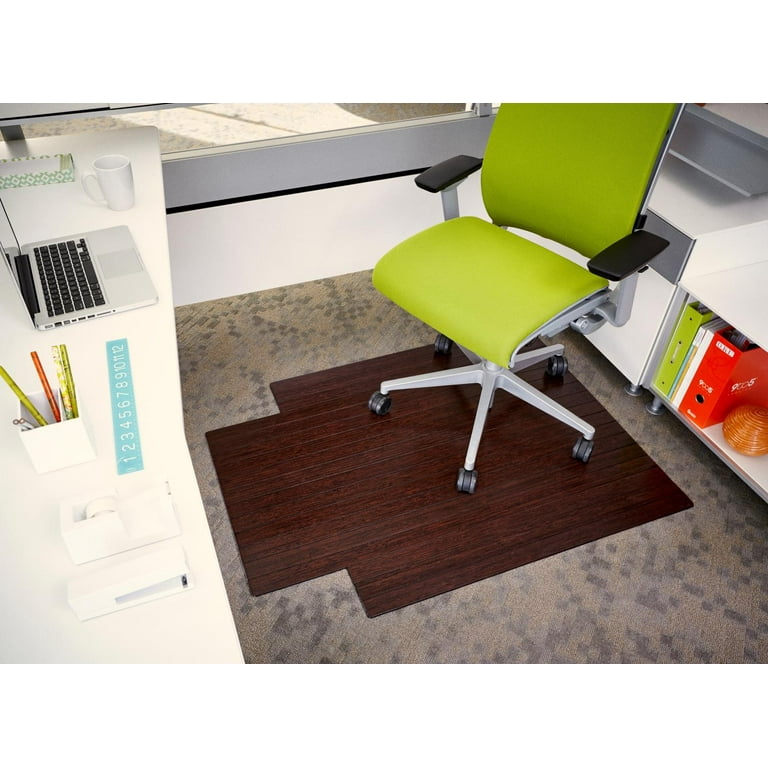 Anji Mountain Office Chair Mat, 36x48, Hardwood, Carpet/Hard Floor