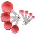 thumbnail image 1 of Juego de 8 tazas y cucharas medidoras de plástico YONGSHENG color rosa, 1 of 3