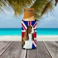 thumbnail image 3 of Springer Spaniel with English Union Jack British Flag Ultra Hugger for slim cans, 3 of 6