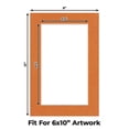thumbnail image 2 of Basketball Texture Picture Frame Mat for 8x12 Frames - Fits 6x10 Photos - 50 Mats, 2 of 7